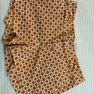 Banana Republic Orange and White Patterned Shorts